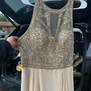 Gold/Champagne Prom Dress
